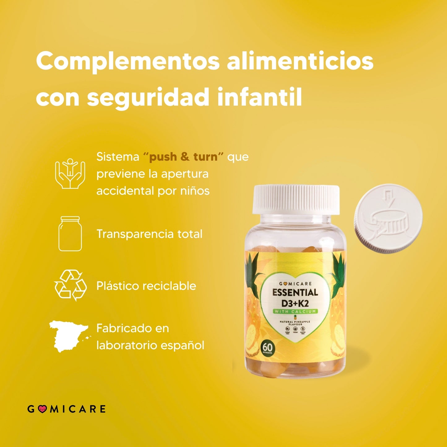 Essential D3+K2 - 6 Meses